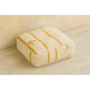 Puf de Cuero Marroquí Hecho a Mano, Otomana Tradicional Artesanal, Decoración del Hogar, Asiento Boho para Sala de Estar - Product Image 1