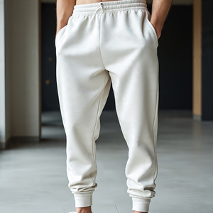 Baggy Double taille pantalons de survêtement pantalon hommes mi-poids survêtement coupe ample Double pantalons de survêtement hommes pantalon pyjama - Product Image 6