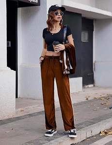 Velvet Zip-Up <b>Lounge</b> <b>Set</b> for <b>Women</b> Soft Breathable <b>Velour</b> Casual Wear with Sweatpants and Sweatshirt Outfit with Pockets - Product Image 3