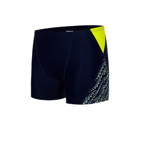 กางเกงว่ายน้ำขาสั้นผ้าสแปนเด็กซ์/ ไนลอนแห้งเร็วสำหรับผู้ชาย2025กางเกงผู้ชายทรงแบนมุมกว้างกันน้ำ UPF50 + ป้องกันแบคทีเรีย - Product Image 3