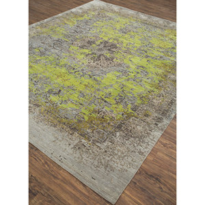 Alfombras de Lana y Seda Anudadas a Mano del Lejano Oriente, Modelo Skrt-814 para Uso Doméstico, Diseño Abstracto Rectangular con Medallón para Sala de Estar, Pasillo o Habitación - Product Image 2
