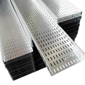 Système de support pour chemin de câbles perforé en acier galvanisé à chaud et chemin de câbles électrique perforé - Product Image 1
