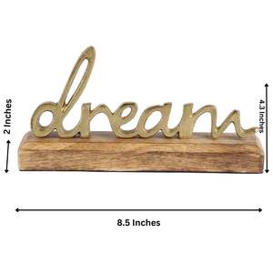 Letrero Metálico Art Deco con Base de Madera para Decoración del Hogar, Sala de Estar y Biblioteca - Product Image 5