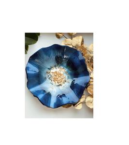 Tazón grande decorativo de resina para servir, uso versátil para ensalada de frutas, pasta, patatas fritas, palomitas de maíz o elegante acento de mesa - Product Image 1