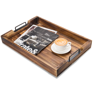 Stylish Design Wood Square <b>Serving</b> <b>Tray</b> Kitchen Organizer <b>Food</b> <b>Serving</b> <b>Tray</b> for Wholesale Suppliers at Affordable Prices - Product Image 3