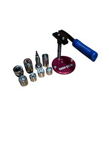 Presse à acier portable Oren Celik Makina Mini calibre 28, grossissement 6x, modèle ORM80028, pour munitions à plume (acier) à tête étoilée - Product Image 6