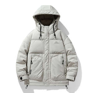 Chaqueta de Plumón Personalizada OEM/ODM para Hombre, Informal, de Invierno, Cortavientos, de Alta Calidad, con Capucha y Patrón 3D - Product Image 1