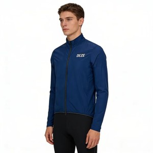เสื้อแจ็คเก็ตปั่นจักรยานสำหรับผู้ชาย แบบกันลม น้ำหนักเบา แห้งเร็ว ระบายอากาศได้ดี ซิปเต็มตัว หลายสี เหมาะสำหรับปั่นจักรยานเสือหมอบ เสือภูเขา กีฬากลางแจ้ง - Product Image 4