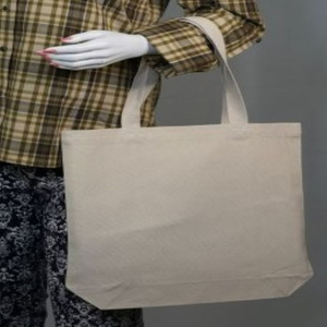 Bolsa de compras de lona de algodón orgánico reciclable ecológica de alta calidad, bolsa de mano con logotipo personalizado, promociones de impresión de moda - Product Image 3