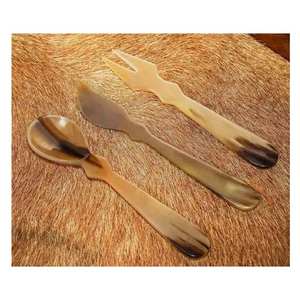 ช้อนสลัดทำมือจากเขาธรรมชาติ คุณภาพสูง เป็นมิตรกับสิ่งแวดล้อม ดีไซน์ตกแต่งตามสั่ง สำหรับใช้ในบ้านและโรงแรม - Product Image 3