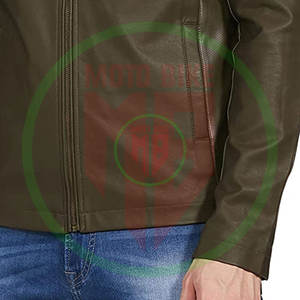 Chaquetas de Cuero Ajustadas de Moda para Hombre, Chaquetas de Cuero Genuino para Exteriores, Chaqueta de Cuero para Hombre con Logotipo Personalizado - Product Image 5