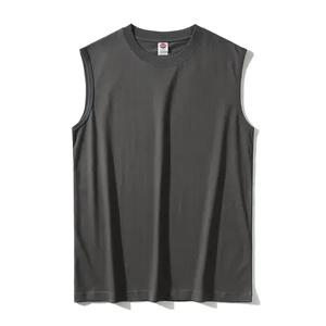 Vente en gros Évacuation de la transpiration Séchage rapide Offre Spéciale Hommes Débardeur Workout Fitness Débardeur pour Hommes Femmes Unisexe Vintage Ras Du Cou Tricoté - Product Image 5