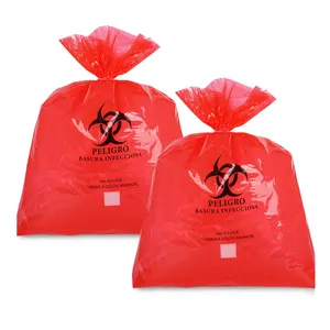 Penggunaan Lab plastik transparan Biohazard inovasi spesimen ritsleting medis tas dengan kantong