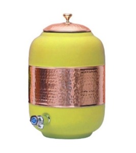 Dispensador de Agua de Cobre Puro de Primera Calidad, Medio Martillado, 5 Litros, Dispensador de Agua de Cobre Refinado con Acabado Martillado - Product Image 6