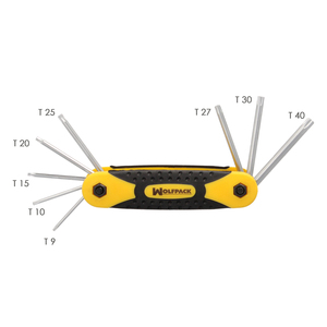 Set di 8 Chiavi Torx Pieghevoli Antimanomissione - Product Image 3