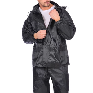 Conjunto de pantalón impermeable y ligero para la lluvia, venta al por mayor, equipo de pesca y motocicleta con cierre de cremallera, logotipo frontal sólido para invierno - Product Image 5