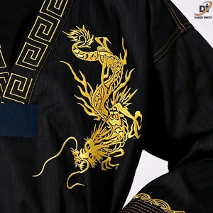Nuevo diseño de uniforme de Taekwondo de secado rápido de talla grande antiarrugas Taekwondo traje de entrenamiento de artes marciales bajo MOQ - Product Image 4