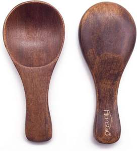 Petites cuillères en bois, 10 pièces, 3 pouces, pour crème glacée, sel, miel, café, thé, sucre, confiture, moutarde - Product Image 3