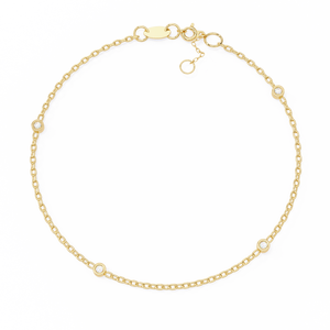 "18k <b>Gold</b> Lab Grown Diamond Bracelet-Elegant & Dazzling" - Product Image 1