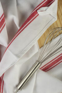 Juego de 12 paños de limpieza de cocina de algodón reciclado con patrón de rayas cuadradas tejidas para uso doméstico - Product Image 3