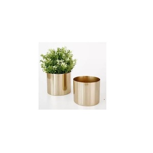 <b>Gold</b> Metal Indoor Home Garden Decorative <b>Planters</b> Best Quality Iron Flower Pots Hand Carved Eco-Friendly Traditional Modern - Product Image 1