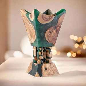 Brûleur d'encens religieux en bois de pin et résine de haute qualité, écologique, décoration intérieure, 100% naturel, tendance, achat en gros - Product Image 5