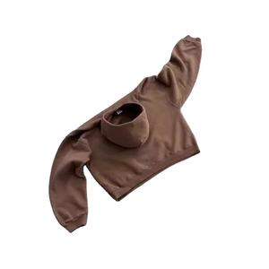 Sweat à capuche court à la mode de haute qualité pour femmes imprimé mode Streetwear pour décontracté hiver col roulé Zip sweat avant Logo - Product Image 5