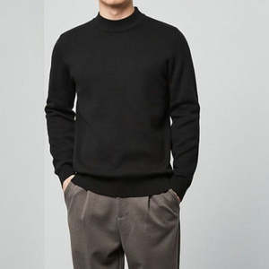 Pull à col roulé classique et chaud pour hommes, tricot d'hiver doux et ajusté, décontracté à manches longues, respirant à la mode - Product Image 2