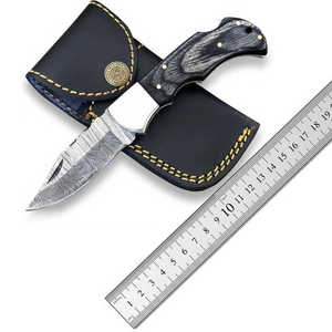 Cuchillo de bolsillo hecho a medida Damasco Acero Acampar al aire libre Cuchillo plegable - Product Image 1