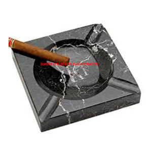 Cendrier de prix bon marché de marbre noir pour la vente chaude et de haute qualité - Product Image 1