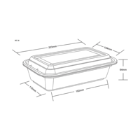 Boîte d'emballage transparente jetable en plastique transparent personnalisée pour fruits légumes Conteneur PS PET industriel