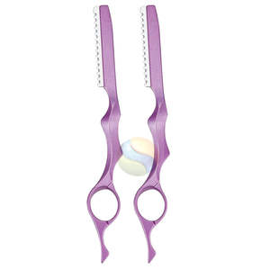 มีดโกนหนวดตรงสแตนเลสพรีเมียมพร้อมโลโก้สั่งทำพิเศษ สำหรับช่างตัดผมมืออาชีพ  มีดโกนหนวดและมีดซอยผม ด้ามจับไม้ - Product Image 1