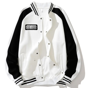 Veste d'hiver unisexe, veste de style streetwear pour homme, 100% coton, toile, capuche, style Letterman, imperméable, respirante, poche avant - Product Image 3