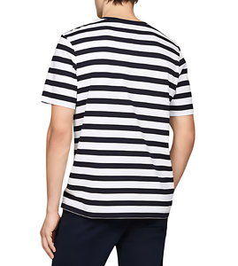 เสื้อยืดคอกลมแขนสั้นสำหรับผู้ชายผ้าคอตตอน100% แบบถักสวมใส่สบายแห้งเร็วระบายอากาศทรงพอดีตัวปกติ - Product Image 4