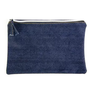 Astuccio Organizzatore per Trucchi Personalizzato in Cotone Denim - Product Image 3