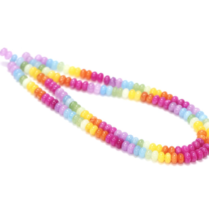 Cuentas Redondas de Cuarzo Multicolor: Hilo de Piedras Preciosas Lisas de 7-9 mm - Product Image 4