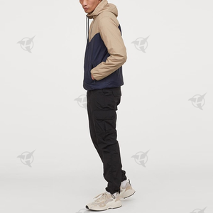 Pull Veste coupe-vent en polyester imperméable Vente en gros Coupe-vent pas cher Personnalisation OEM Respirant Prix bon marché - Product Image 3
