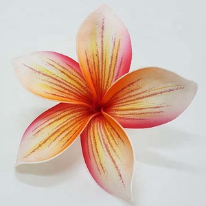 Elegante Premium 100 piezas Plumeria Frangipani espuma flores único tatuaje estampado patrón accesorio hecho a mano horquillas de moda - Product Image 5
