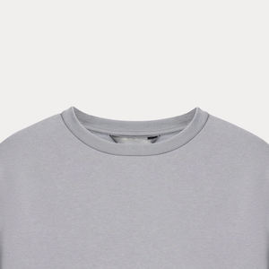 Sudadera de Algodón de Color Sólido de Nuevo Diseño al por Mayor para Mujer, Sudadera de Punto Informal Transpirable con Cuello Redondo para Mujer - Product Image 5