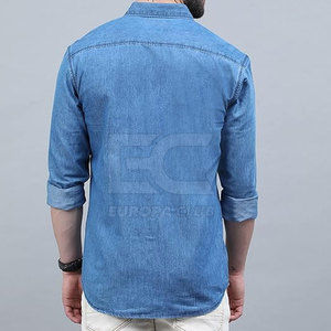 เสื้อเชิ้ตยีนส์ผู้ชายที่ดูดีที่สุด เหมาะสำหรับการใส่เป็นชั้นในชุดลำลอง ชุดวันหยุด และแฟชั่นประจำวัน - Product Image 5