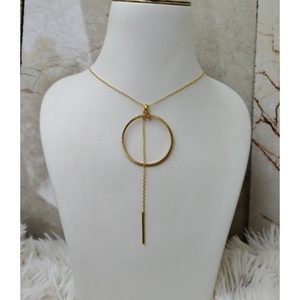 Collares de Cadena de Serpiente Hechos a Mano en Latón, Chapados en Oro, con Patrón Geométrico, Accesorio Único y Elegante - Product Image 3