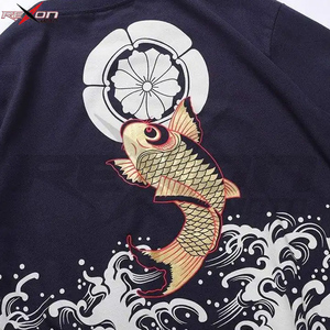 Haute qualité 100% coton hommes T-shirt Style de rue ample Cool imprimé T-shirt décontracté à manches courtes pour hommes 2023 - Product Image 2