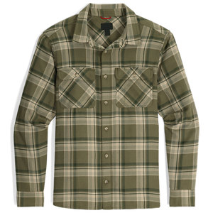 Chemise décontractée pour homme sur mesure, à manches longues, grande taille, en flanelle unie, en fibre de bambou, anti-UV et écologique - Product Image 1