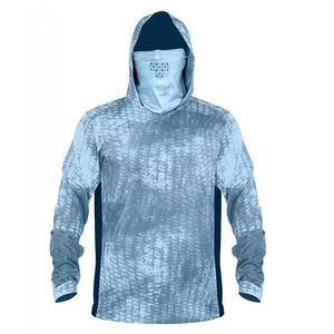 Dernier modèle Sweat à capuche de pêche léger et doux pour homme Chemise de pêche en polyester vierge Concevez vos propres vêtements de pêche - Product Image 3