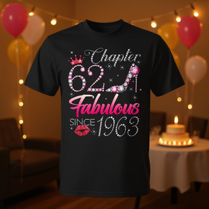 Capitolo 62: T-shirt da donna per il 62° compleanno, fantastica dal 1963 - Product Image 3