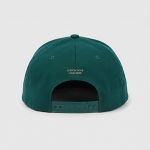 Casquette Snapback 5 Panneaux Personnalisée avec Logo Brodé Plat, Visière Vert Beige, Unisexe, Vente en Gros, Haute Qualité, OEM ODM, Faible MOQ, Sport - Product Image 3