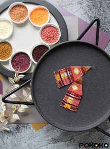 Pendientes de cuentas bohemias con flecos en cascada Andy de diseño turquesa, regalo de joyería único - Product Image 4