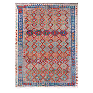 Alfombra Kilim de Maimana, Afganistán, 335 x 247 cm, Juego de Alfombras - Product Image 1