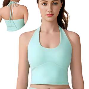 Soutien-gorge de sport Aoyema pour femmes, à haute intensité, confortable, col en U, avec rembourrage de poitrine, dos élégant, push-up, pour le yoga - Product Image 1