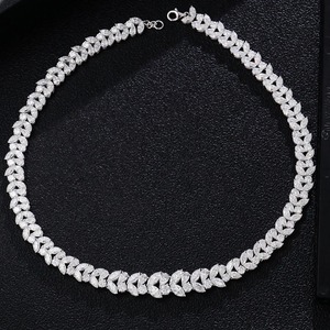 Collier en argent sterling 925 plaqué or blanc avec moissanite, bijoux fins, largeur personnalisée 15 mm, cadeaux pour femmes, bracelet - Product Image 3